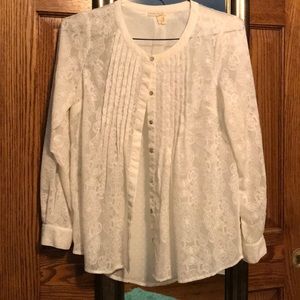 White Anthropologie Blouse